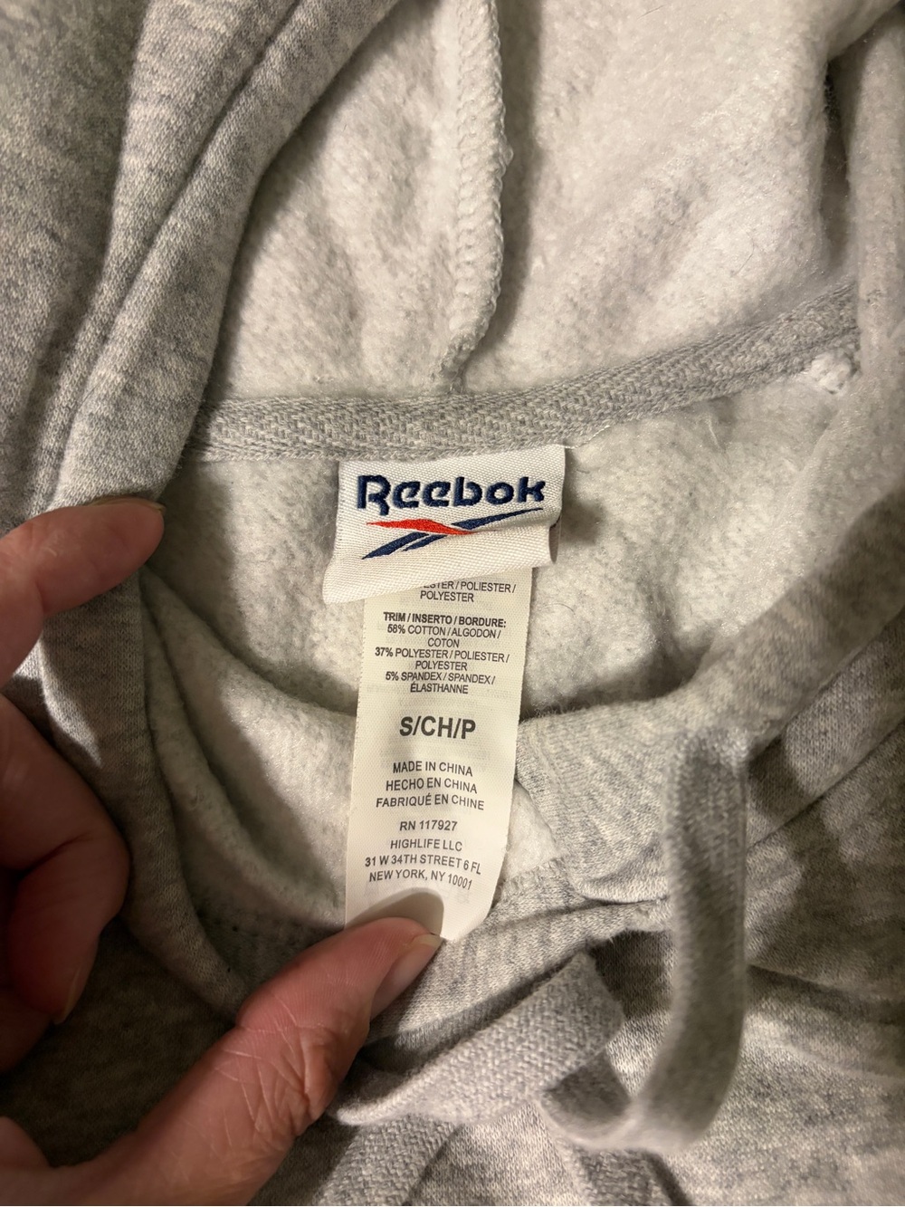 Women’s Reebok hoodie